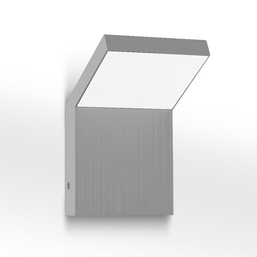 Brilagi - LED lauko sieninis šviestuvas RIANO LED/8W/230V sidabrinis IP65