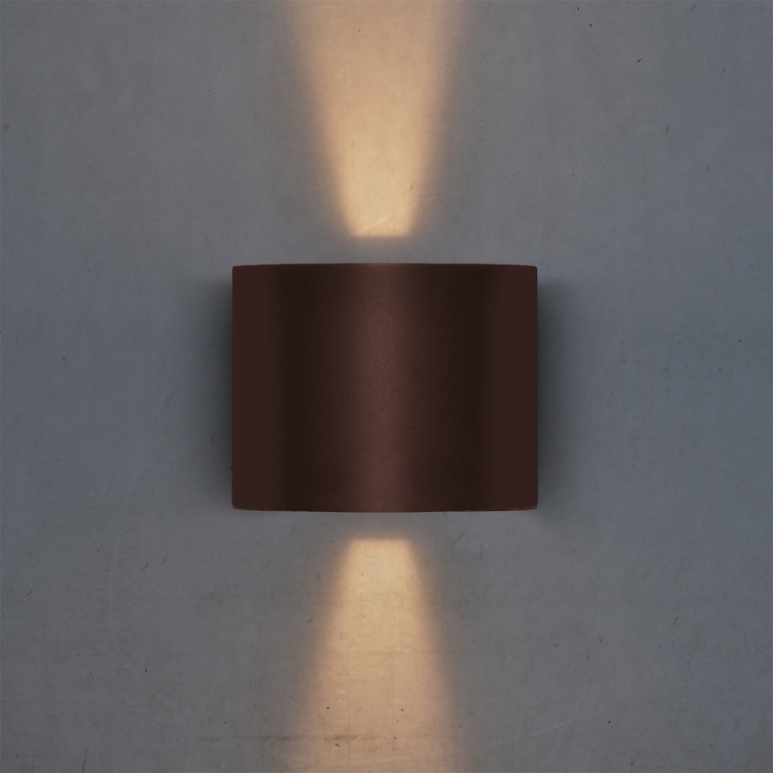 Brilagi - LED lauko sieninis šviestuvas RONDO LED/6W/230V rudos spalvos IP54