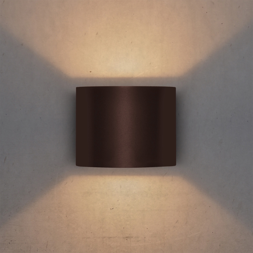 Brilagi - LED lauko sieninis šviestuvas RONDO LED/6W/230V rudos spalvos IP54