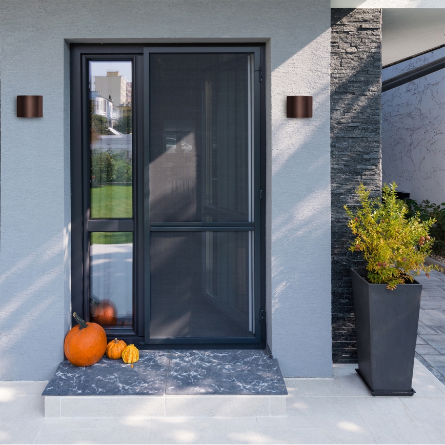 Brilagi - LED lauko sieninis šviestuvas RONDO LED/6W/230V rudos spalvos IP54