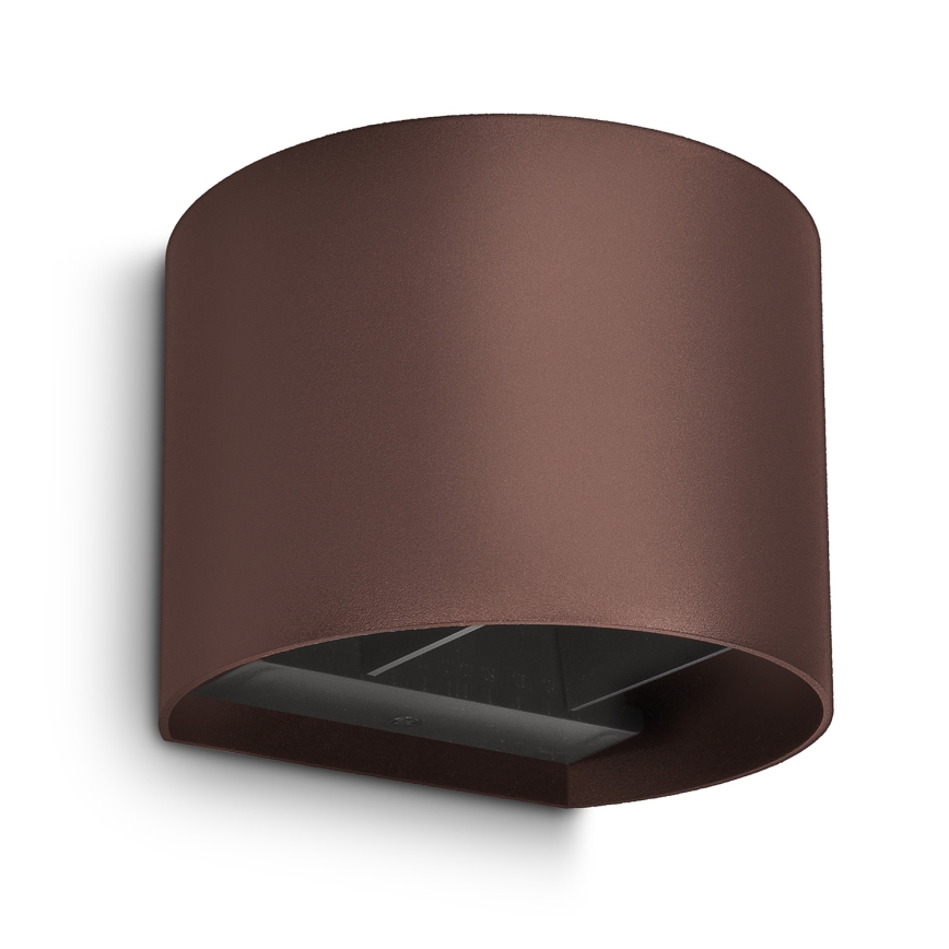 Brilagi - LED lauko sieninis šviestuvas RONDO LED/6W/230V rudos spalvos IP54