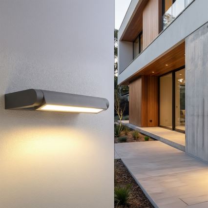 Brilagi - LED lauko sieninis šviestuvas SALERNO LED/12W/230V 35,5 cm antracitas IP65