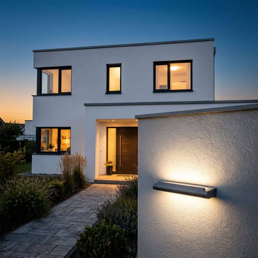 Brilagi - LED lauko sieninis šviestuvas SALERNO LED/12W/230V 35,5 cm antracitas IP65