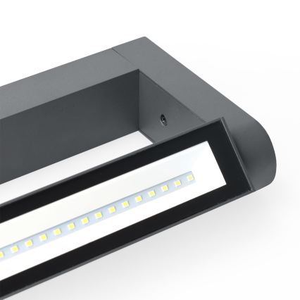 Brilagi - LED lauko sieninis šviestuvas SALERNO LED/12W/230V 35,5 cm antracitas IP65