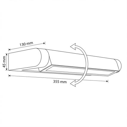 Brilagi - LED lauko sieninis šviestuvas SALERNO LED/12W/230V 35,5 cm antracitas IP65
