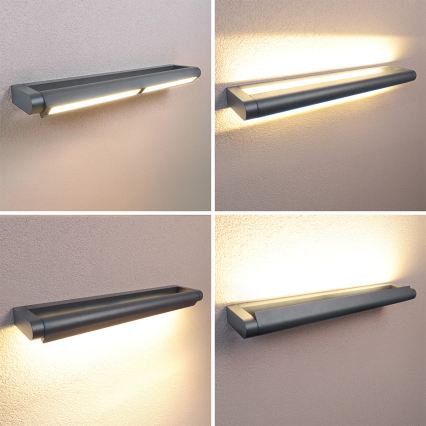 Brilagi - LED lauko sieninis šviestuvas SALERNO LED/24W/230V 66 cm antracitas IP65