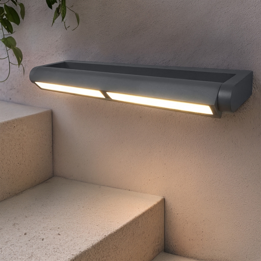 Brilagi - LED lauko sieninis šviestuvas SALERNO LED/24W/230V 66 cm antracitas IP65