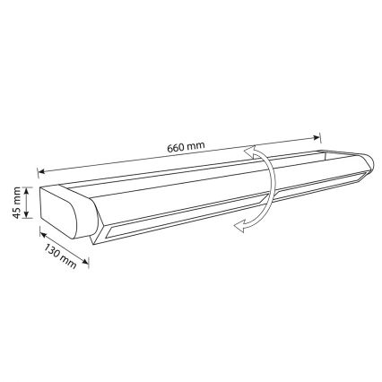 Brilagi - LED lauko sieninis šviestuvas SALERNO LED/24W/230V 66 cm antracitas IP65