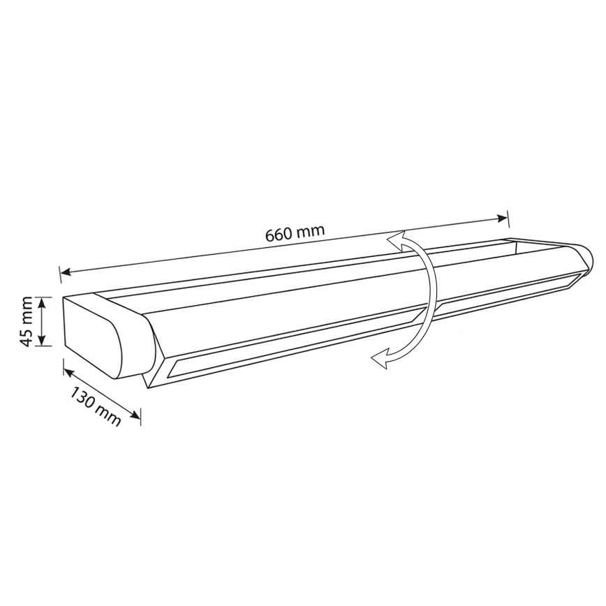 Brilagi - LED lauko sieninis šviestuvas SALERNO LED/24W/230V 66 cm antracitas IP65