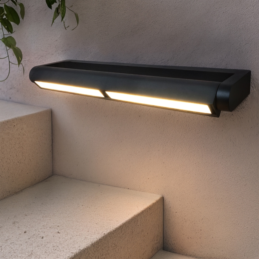Brilagi - LED lauko sieninis šviestuvas SALERNO LED/24W/230V 66 cm juoda IP65