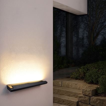 Brilagi - LED lauko sieninis šviestuvas SALERNO LED/24W/230V 66 cm juoda IP65