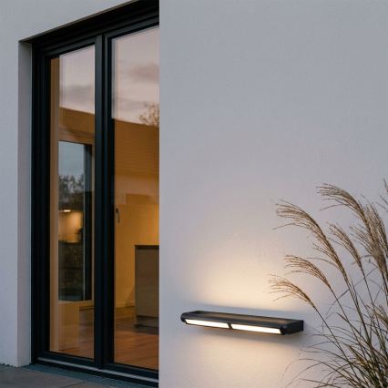 Brilagi - LED lauko sieninis šviestuvas SALERNO LED/24W/230V 66 cm juoda IP65