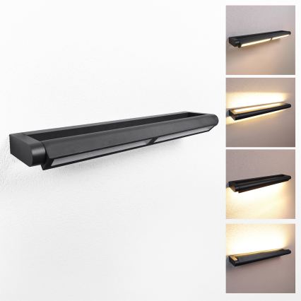 Brilagi - LED lauko sieninis šviestuvas SALERNO LED/24W/230V 66 cm juoda IP65