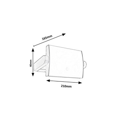 Brilagi - lauko LED sieninis šviestuvas su jutikliu ANKLE LED/18W/230V 3000K IP65 antracitas