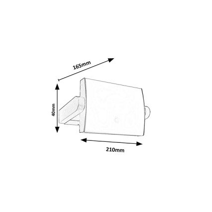 Brilagi - LED lauko sieninis šviestuvas su jutikliu ANKLE LED/18W/230V 4000K IP65 antracitas