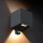 Brilagi - LED lauko sieninis šviestuvas su judesio jutikliu CUBE LED/6W/230V antracitas IP65