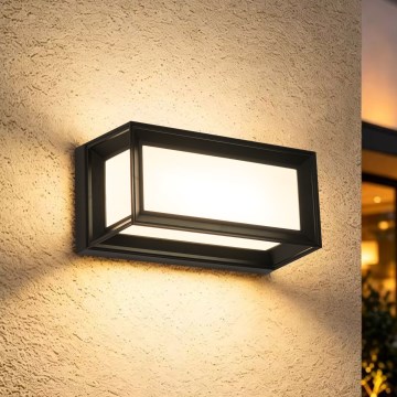 Brilagi - LED lauko sieninis šviestuvas su judesio jutikliu PARKER LED/12W/230V juodas IP44