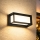 Brilagi - LED lauko sieninis šviestuvas su judesio jutikliu PARKER LED/12W/230V juodas IP44