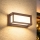 Brilagi - LED lauko sieninis šviestuvas su judesio jutikliu PARKER LED/12W/230V, rudos spalvos, IP44