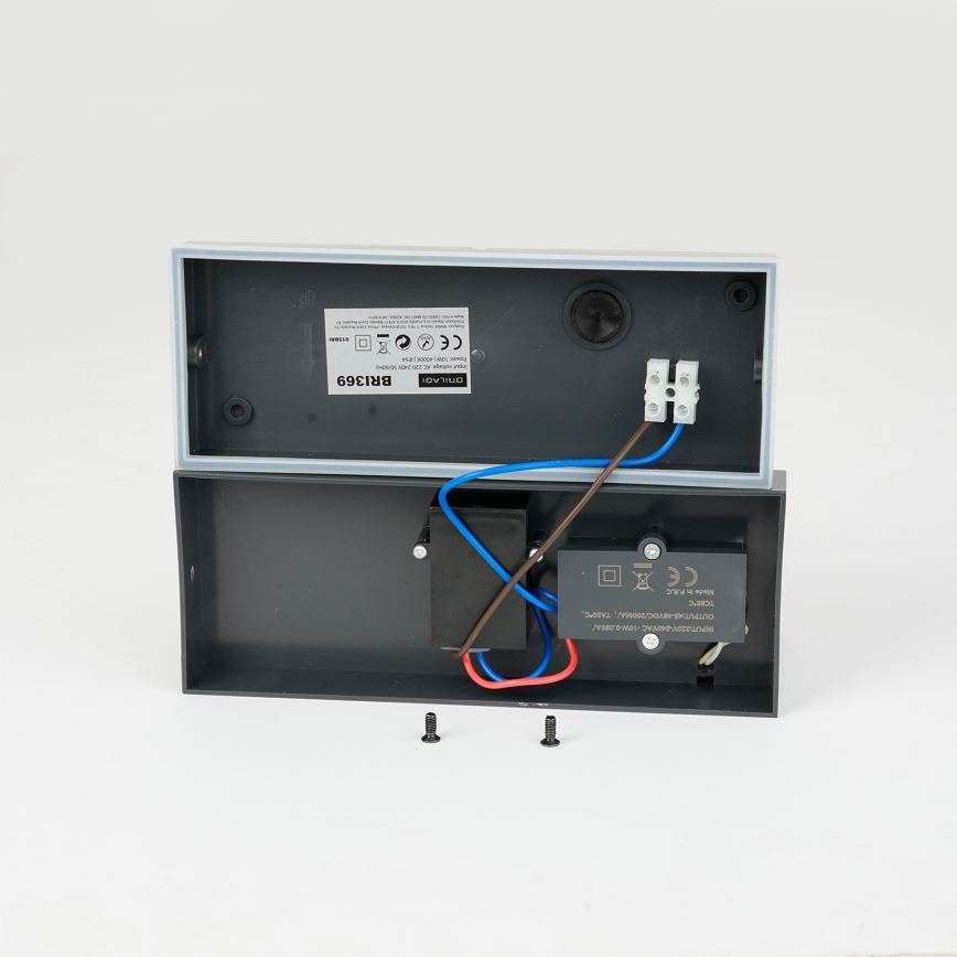 Brilagi - LED lauko sieninis šviestuvas su jutikliu TESSI LED/10W/230V antracitas IP54