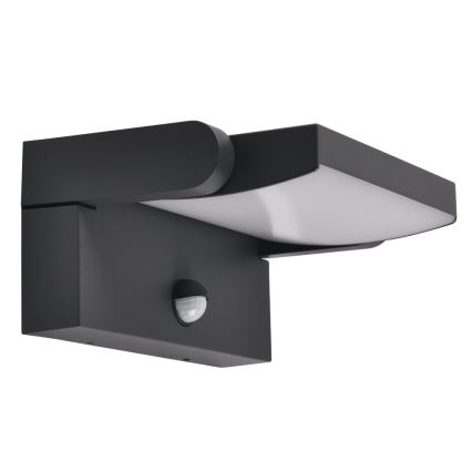 Brilagi - LED Lauko sieninis šviestuvas su jutikliu ANKLE LED/18W/230V 3000K IP65 antracitas