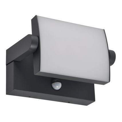 Brilagi - LED Lauko sieninis šviestuvas su jutikliu ANKLE LED/18W/230V 3000K IP65 antracitas