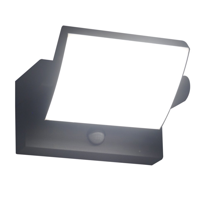 Brilagi - LED Lauko sieninis šviestuvas su jutikliu ANKLE LED/18W/230V 4000K IP65 antracitas