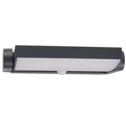 Brilagi - LED Lauko sieninis šviestuvas su jutikliu ANKLE LED/18W/230V 4000K IP65 antracitas