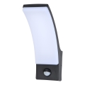 Brilagi - LED lauko sieninis šviestuvas su jutikliu ARCELO LED/9W/230V IP44