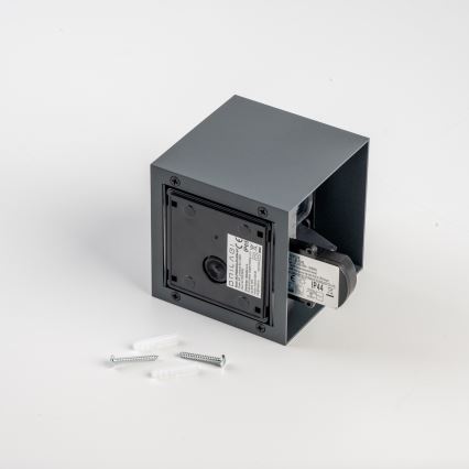 BRILAGI - LED lauko sieninis šviestuvas su judesio jutikliu CUBE LED/6W/230V antracitas IP65