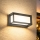 Brilagi - LED lauko sieninis šviestuvas su jutikliu PARKER LED/12W/230V antracitas IP44