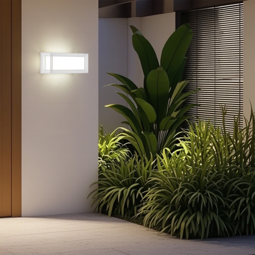 Brilagi - LED lauko sieninis šviestuvas su judesio jutikliu PARKER LED/12W/230V baltas IP44