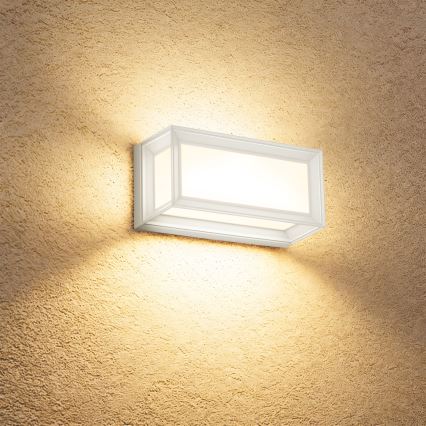 Brilagi - LED lauko sieninis šviestuvas su judesio jutikliu PARKER LED/12W/230V baltas IP44