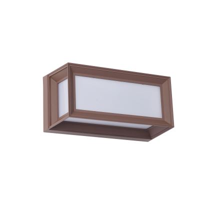 Brilagi - LED lauko sieninis šviestuvas su judesio jutikliu PARKER LED/12W/230V, rudos spalvos, IP44