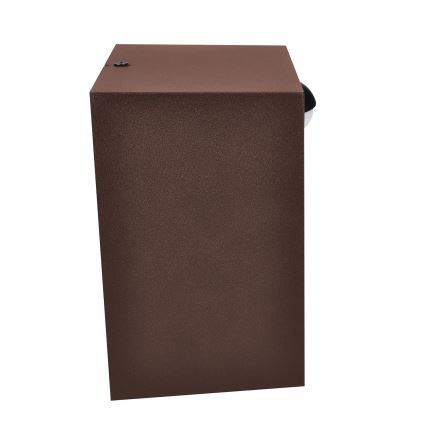 Brilagi - LED lauko sieninis šviestuvas su judesio jutikliu TERNI LED/12W/230V rudas IP44