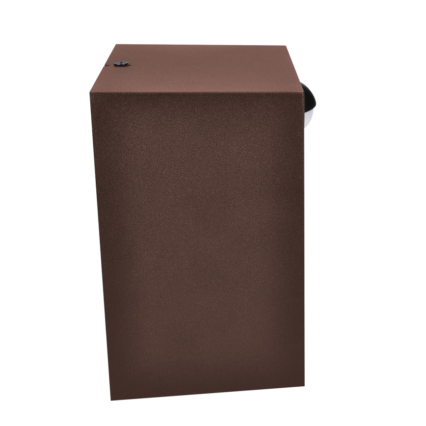 Brilagi - LED lauko sieninis šviestuvas su judesio jutikliu TERNI LED/12W/230V rudas IP44