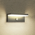Brilagi - LED lauko sieninis šviestuvas su jutikliu TESSI LED/10W/230V antracitas IP54