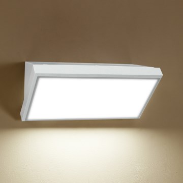 Brilagi - LED Lauko sieninis šviestuvas su jutikliu TRIANGLE LED/20W/230V balta IP65