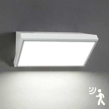 Brilagi - LED Lauko sieninis šviestuvas su jutikliu TRIANGLE LED/20W/230V baltas IP65