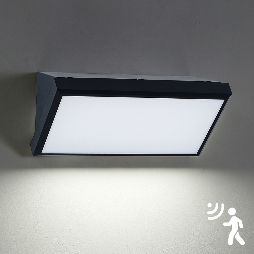 Brilagi - LED Lauko sieninis šviestuvas su jutikliu TRIANGLE LED/20W/230V IP65