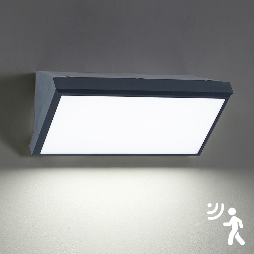 Brilagi - LED Lauko sieninis šviestuvas su jutikliu TRIANGLE LED/20W/230V IP65
