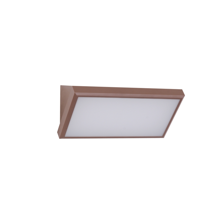 Brilagi - LED lauko sieninis šviestuvas su jutikliu TRIANGLE LED/20W/230V rudas IP65