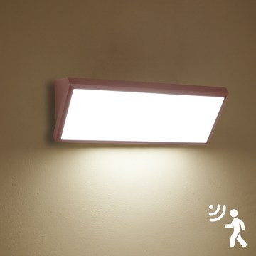 Brilagi - LED lauko sieninis šviestuvas su jutikliu TRIANGLE LED/42W/230V 45 cm ruda IP65