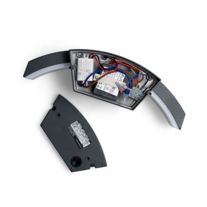 Brilagi - LED lauko sieninis šviestuvas su jutikliu ARCELO LED/8W/230V IP54