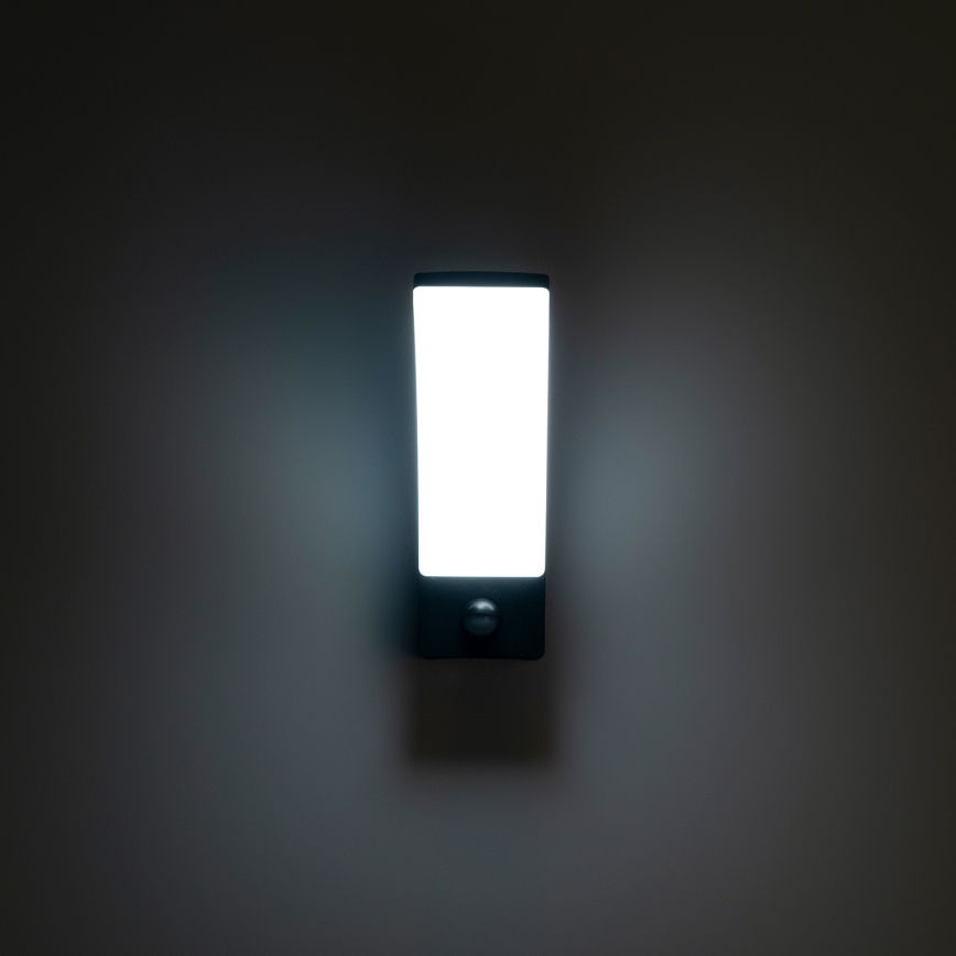 Brilagi - LED lauko sieninis šviestuvas su jutikliu ARCELO LED/9W/230V IP44