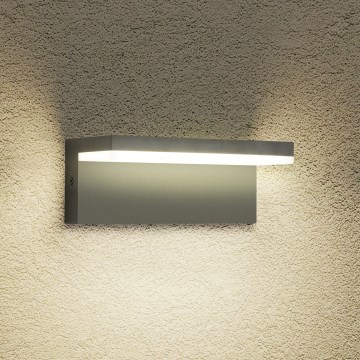 Brilagi - LED lauko sieninis šviestuvas TESSI LED/10W/230V antracitas IP54