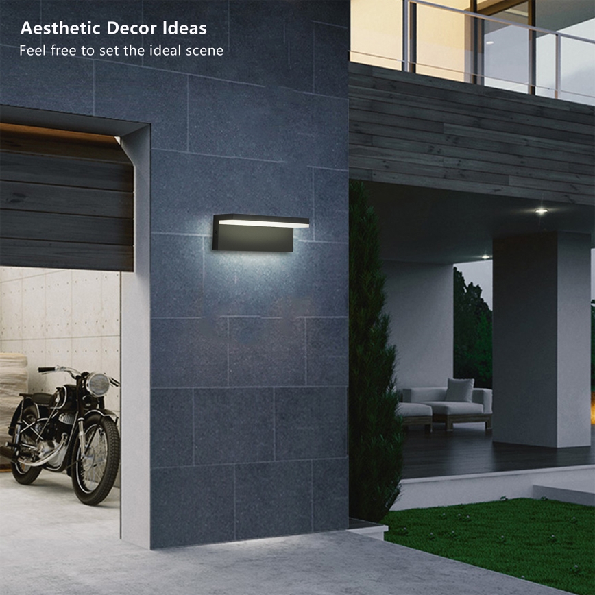 Brilagi - LED lauko sieninis šviestuvas TESSI LED/10W/230V juodas IP54