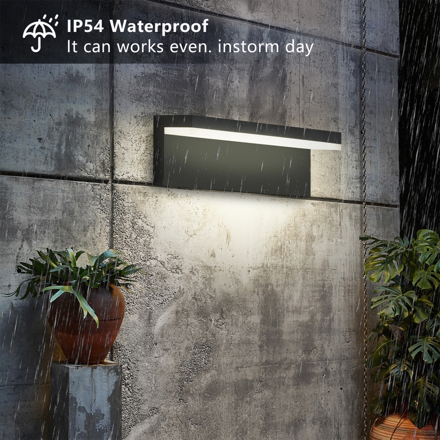 Brilagi - LED lauko sieninis šviestuvas TESSI LED/10W/230V juodas IP54