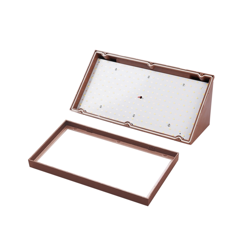 Brilagi - LED lauko sieninis šviestuvas TRIANGLE LED/20W/230V 3000/4000/6500K rudas IP65