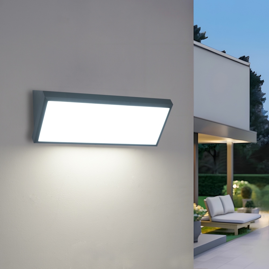 Brilagi - LED lauko sieninis šviestuvas TRIANGLE LED/42W/230V 3000/4000/6500K antracitas IP65